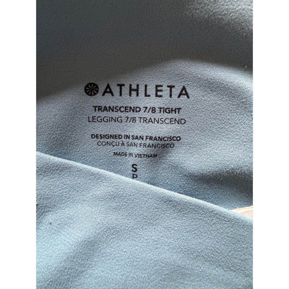 Athleta Transcend 7/8 Tight Leggings - Light Blue, Size Small Athletic - Picture 4 of 4